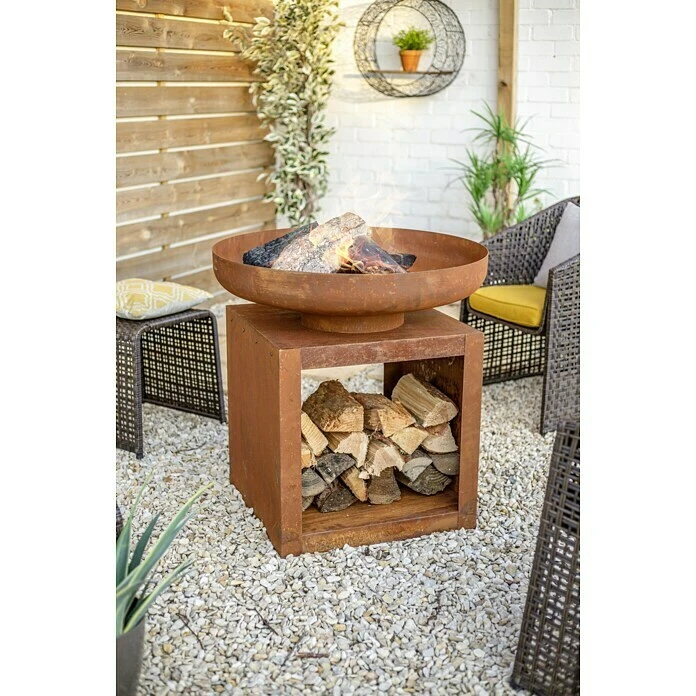 Buschbeck Feuerschale Montana 80 X 80 X 80 Cm, Stahl 4 Buschbeck Feuerschale Montana 80 X 80 X 80 Cm, Stahl – Bild 2