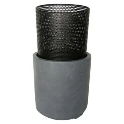 Elite Feuerkorb Ø X H: 34 X 55, Grau/Schwarz