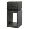 Elite Feuerkorb Grau/Schwarz, L X B X H: 44 X 44 X 85,5 Cm -Grillausrüstung 12 1184