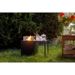 MWH Feuerstelle Palermo 55 X 100 X 79 Cm, Aluminium, Schwarz -Grillausrüstung 12 1196