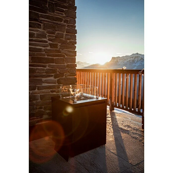 MWH Feuerstelle Palermo 55 X 55 X 79 Cm, Aluminium, Anthrazit 4 MWH Feuerstelle Palermo 55 X 55 X 79 Cm, Aluminium, Anthrazit – Bild 2