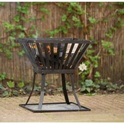 Feuerkorb Denver L X B X H: 39 X 39 X 45 Cm, Schwarz, Stahl