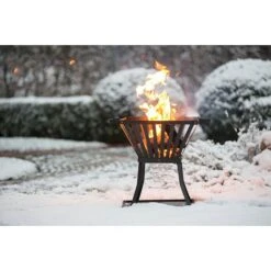 Feuerkorb Denver L X B X H: 39 X 39 X 45 Cm, Schwarz, Stahl -Grillausrüstung 12 1240