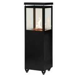Kingstone Feuersäule Lava L X B X H: 40 X 40 X 132,5 Cm, Schwarz, 6,5 KW