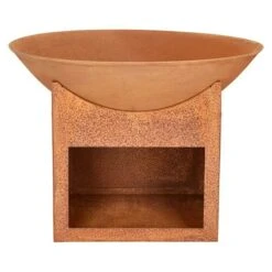 Buschbeck Feuerschale Mumbai 56 Cm, Ausstattung: Holzablagefach