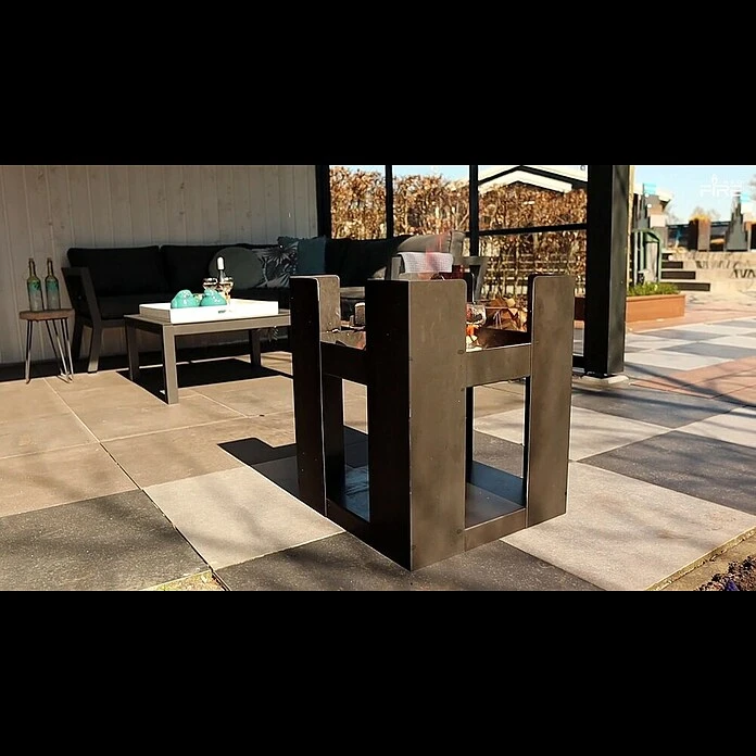 RedFire Feuerkorb Hollola L X B X H: 50 X 50 X 60 Cm, Schwarz 6 RedFire Feuerkorb Hollola L X B X H: 50 X 50 X 60 Cm, Schwarz – Bild 4