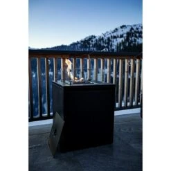 MWH Feuerstelle Palermo 55 X 55 X 79 Cm, Aluminium, Schwarz -Grillausrüstung 12 1297