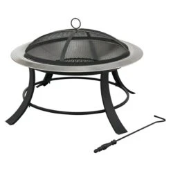 Tepro Feuerschale Silver City Ø X H: 74 X 50 Cm, Edelstahl, Silber