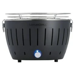 LotusGrill Raucharmer Holzkohlegrill Classic Schwarz, Hauptgrillfläche: Ø 32 Cm -Grillausrüstung 12 138