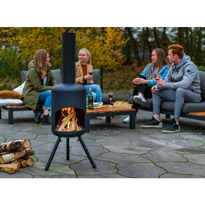 RedFire Gartenkamin Fuego Ø X H: 40 X 148 Cm, Stahl 4 RedFire Gartenkamin Fuego Ø X H: 40 X 148 Cm, Stahl – Bild 2