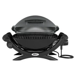 Weber Elektrogrill Q 1400 2,2 KW, Hauptgrillfläche: 43 X 32 Cm, Dunkelgrau -Grillausrüstung 12 1538