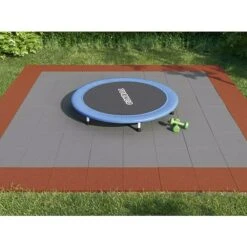 Fallschutzmatte Anthrazit, 50 X 50 X 3 Cm -Grillausrüstung 12 1628