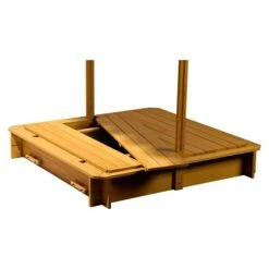 Dobar Sandkasten 120 X 120 X 120 Cm, Höhenverstellbares Dach -Grillausrüstung 12 1648