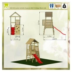 Wendi Toys Kinderspielturm Hase 260 X 110 Cm -Grillausrüstung 12 1727