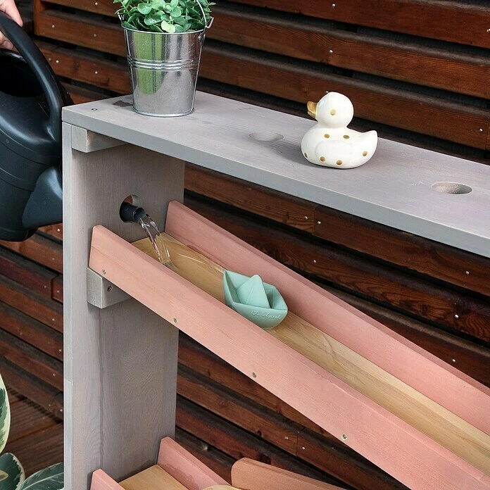 Muddy Buddy Wasserbahn Aqua Tower Holz, Puderrosa 4 Muddy Buddy Wasserbahn Aqua Tower Holz, Puderrosa – Bild 2