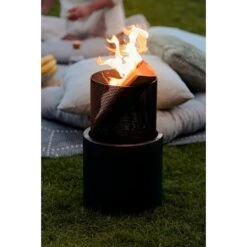 Elite Feuerkorb Ø X H: 34 X 55, Anthrazit/Schwarz -Grillausrüstung 12 173