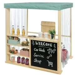 Muddy Buddy Kinder-Kaufladen Bubble Catcher L X B X H: 115 X 90 X 115 Cm, Holz, Salbeigrün/Natur -Grillausrüstung 12 1782