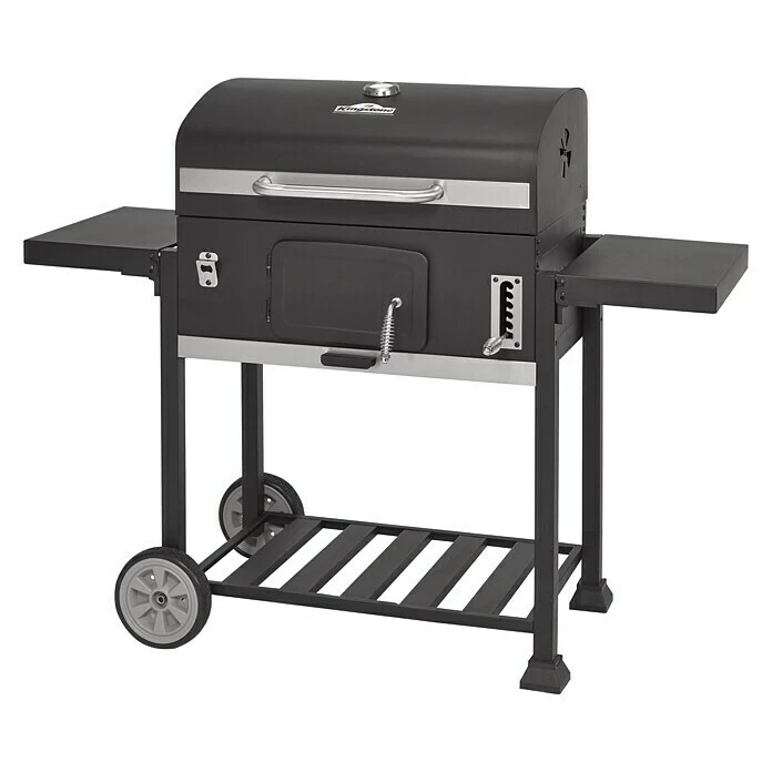 Kingstone KMS Smoker Black Angus XXL Mit Rollwagen, Hauptgrillfläche: 70 X 43,5 Cm 3 Kingstone KMS Smoker Black Angus XXL Mit Rollwagen, Hauptgrillfläche: 70 X 43,5 Cm