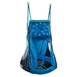 Hudora Nestschaukel Cosmos LED 90 Durchmesser: 90 Cm, Blau