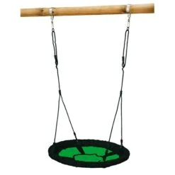 Nestschaukel Durchmesser: 98 Cm, Polyethylen, Apfelgrün/Schwarz