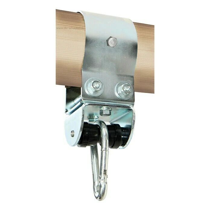 Marathon Aufhängesystem-Set Geeignet Für: Rundhölzer Ø 10 Cm, Belastbarkeit: 125 Kg, Kugellager, Verzinkt 3 Marathon Aufhängesystem-Set Geeignet Für: Rundhölzer Ø 10 Cm, Belastbarkeit: 125 Kg, Kugellager, Verzinkt