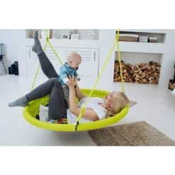 Hudora Nestschaukel 110 Durchmesser: 110 Cm, Polypropylen, Grün -Grillausrüstung 12 1904