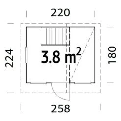 Palmako Spielhaus Tom 180 X 220 X 228 Cm, Natur -Grillausrüstung 12 1976