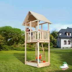 Weka Drachenturm Tabaluga 124 X 100 X 331 Cm, Fichte, Naturbelassen, Satteldach