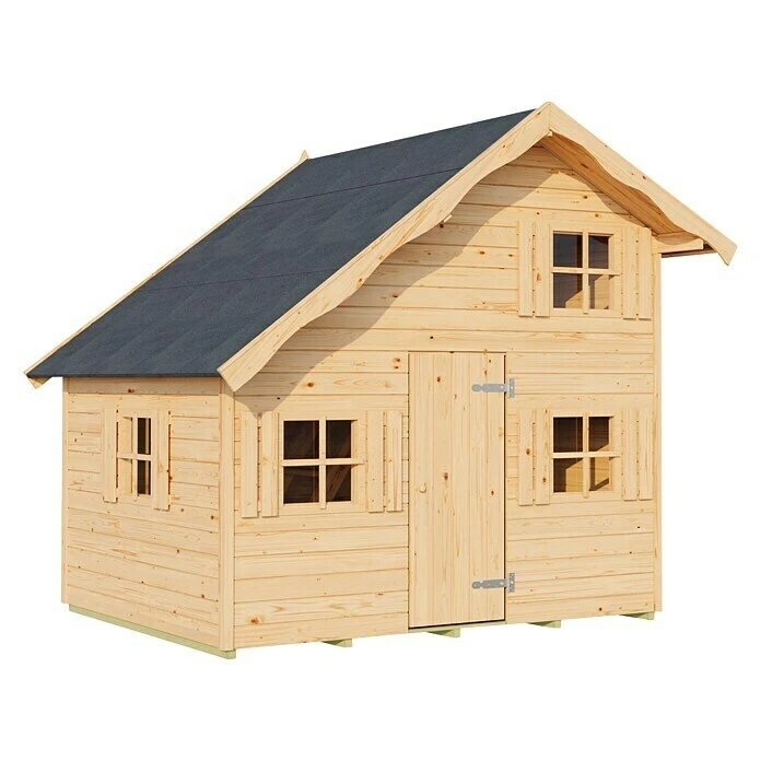 Weka Spielhaus Loki 228 X 250 Cm, Natur 4 Weka Spielhaus Loki 228 X 250 Cm, Natur – Bild 2