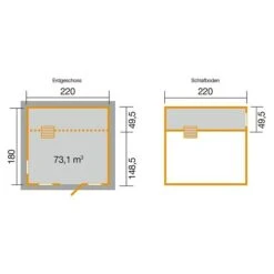 Weka Spielhaus Loki 228 X 250 Cm, Natur 7 Weka Spielhaus Loki 228 X 250 Cm, Natur -Grillausrüstung 12 2065
