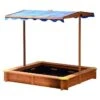 Dobar Sandkasten 117 X 117 X 117 Cm, Holz, Höhenverstellbares Dach -Grillausrüstung 12 2085