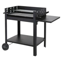 Tepro Holzkohlegrill Lambada Schwarz, Hauptgrillfläche: 68 X 44 Cm