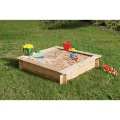 Sandkasten Felix 120 X 120 X 25 Cm, Natur