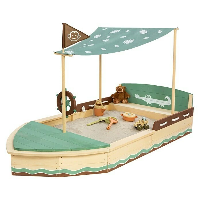 Muddy Buddy Sandkasten Jungle King L X B X H: 195 X 110 X 120 Cm, Holz 3 Muddy Buddy Sandkasten Jungle King L X B X H: 195 X 110 X 120 Cm, Holz