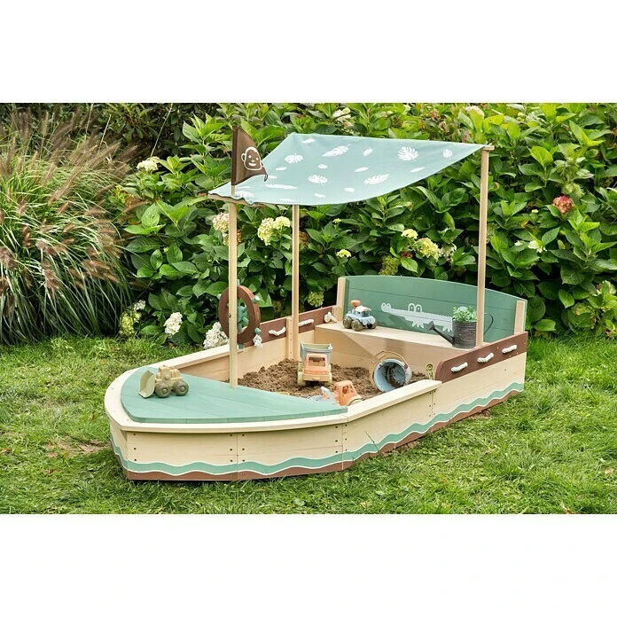 Muddy Buddy Sandkasten Jungle King L X B X H: 195 X 110 X 120 Cm, Holz 4 Muddy Buddy Sandkasten Jungle King L X B X H: 195 X 110 X 120 Cm, Holz – Bild 2