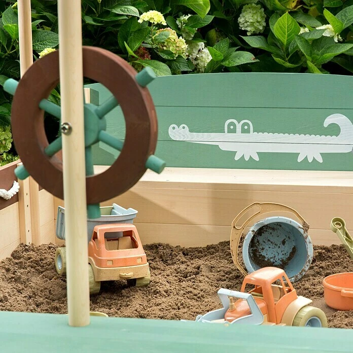 Muddy Buddy Sandkasten Jungle King L X B X H: 195 X 110 X 120 Cm, Holz 5 Muddy Buddy Sandkasten Jungle King L X B X H: 195 X 110 X 120 Cm, Holz – Bild 3