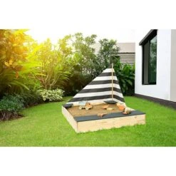 Sun Sandkasten Little Captain 135 X 125 X 110 Cm, Holz -Grillausrüstung 12 2166