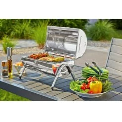 Grillstar Tischgrill Dallas Hauptgrillfläche: 2 X 34 X 22 Cm, Silber -Grillausrüstung 12 217