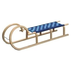 Colint Hörnerschlitten Gurt Max. Belastung: 90 Kg, Holz, Natur/Blau