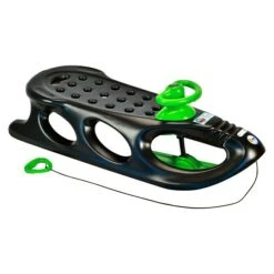 KHW Kunststoffschlitten Snow Shuttle Deluxe 110 X 47 Cm, Max. Belastung: 90 Kg, Anthrazit