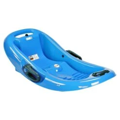 KHW Kunststoffschlitten Snow Flipper 98,5 X 51 Cm, Max. Belastung: 70 Kg, Eisblau