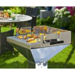 Grillstar Trichtergrill Colorado Silber, Hauptgrillfläche: 48 X 46 Cm -Grillausrüstung 12 224