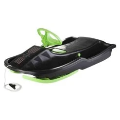 Stiga Kunststoffschlitten Snow Power Max. Belastung: 90 Kg, Kunststoff, Schwarz/Grün