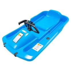 KHW Kunststoffschlitten Snow Fox 95 X 50 Cm, Max. Belastung: 65 Kg, Eisblau