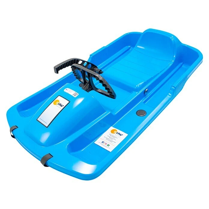 KHW Kunststoffschlitten Snow Fox 95 X 50 Cm, Max. Belastung: 65 Kg, Eisblau 3 KHW Kunststoffschlitten Snow Fox 95 X 50 Cm, Max. Belastung: 65 Kg, Eisblau