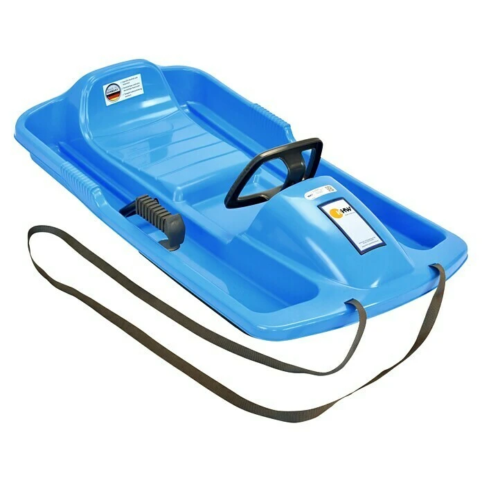 KHW Kunststoffschlitten Snow Fox 95 X 50 Cm, Max. Belastung: 65 Kg, Eisblau 4 KHW Kunststoffschlitten Snow Fox 95 X 50 Cm, Max. Belastung: 65 Kg, Eisblau – Bild 2