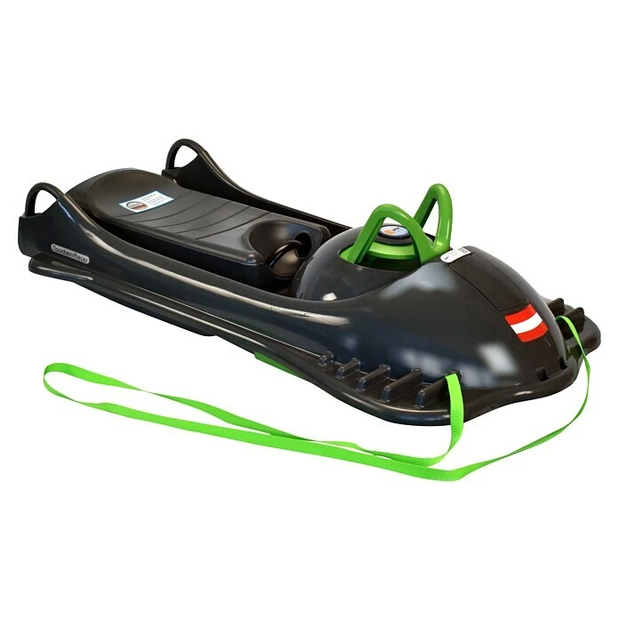 KHW Kunststoffschlitten Mountain Racer 106 X 53 Cm, Max. Belastung: 60 Kg, Anthrazit 4 KHW Kunststoffschlitten Mountain Racer 106 X 53 Cm, Max. Belastung: 60 Kg, Anthrazit – Bild 2