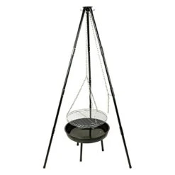 Grillstar Schwenkgrill Louisiana Schwarz, Hauptgrillfläche: Ø 47 Cm