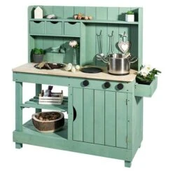 Muddy Buddy Matschküche Explorer L X B X H: 102 X 40 X 105 Cm, Zypresse, Salbeigrün