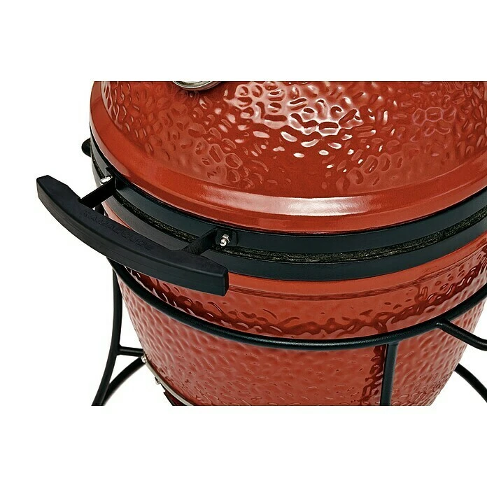 Kamado Joe Holzkohlegrill JOE JUNIOR Rot, Hauptgrillfläche: Ø 34 Cm 7 Kamado Joe Holzkohlegrill JOE JUNIOR Rot, Hauptgrillfläche: Ø 34 Cm – Bild 5